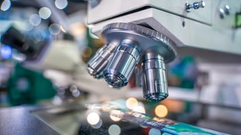 Microscope in Pathology Lab